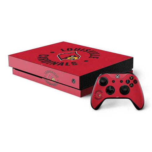 University of Louisville Cardinals Faded Xbox One Skins